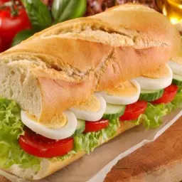 ساندويش بيض مسلوق